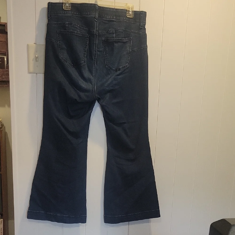 Torrid Blue Wide Leg Flare Jeans 14xs - Picture 4 of 4